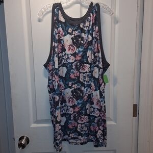 Torrid Floral Sleeveless Top - Black and Pink Size 5